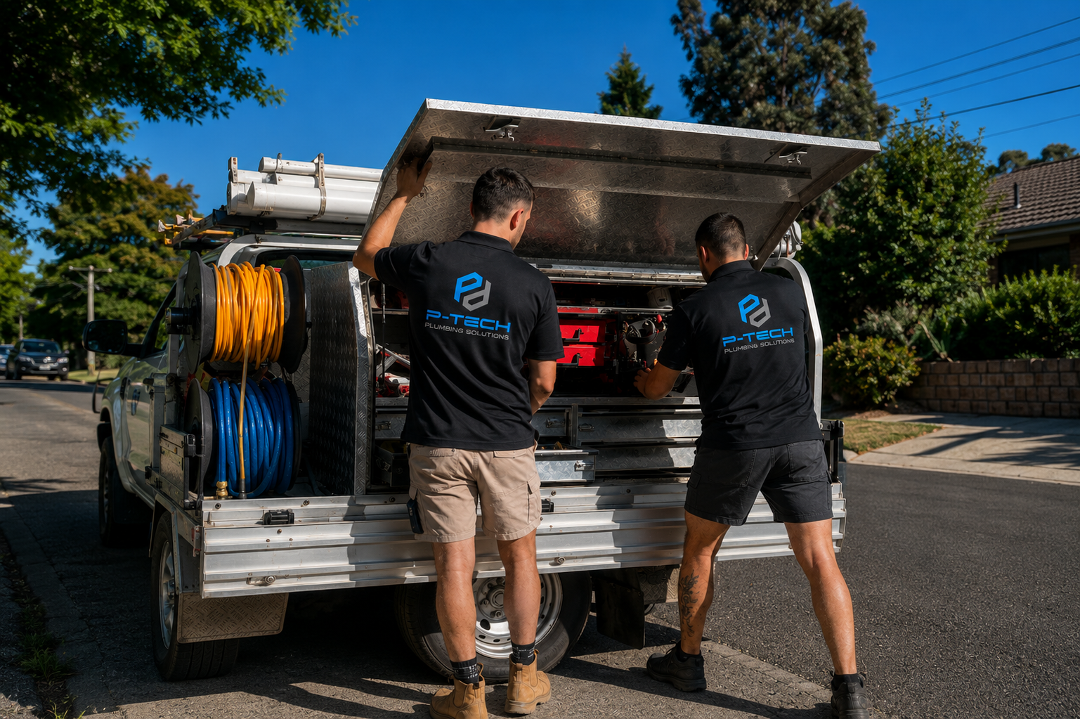 P-Tech plumbing team providing property maintenance